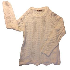 Belldini White Knit Sweater Christmas Sweater Dinner Event